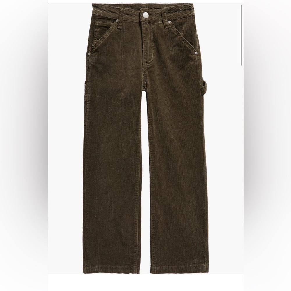 Joe's The Lola Crop Olive corduroy pants Size 10